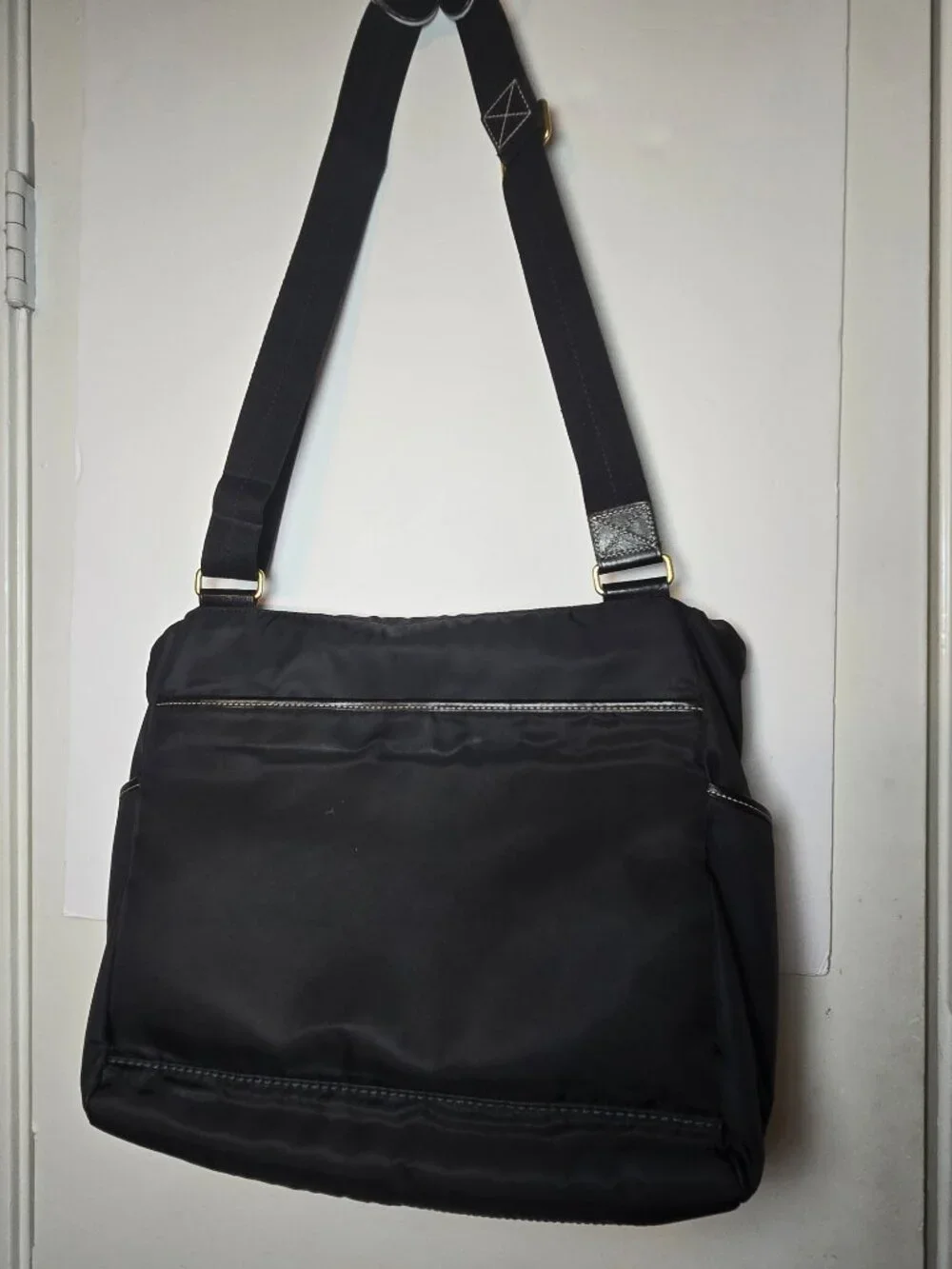Coach Black Nylon Messenger Diaper Bag F10883 - Picture 3 of 11